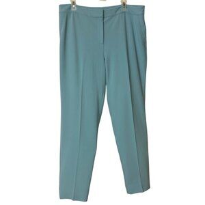 St. John Light Blue Straight-Leg Trousers Dress Pants Slacks - Women's Size‎ 12